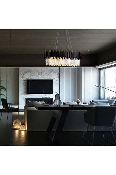 RFAN Candelabru RFAN, Model WL339/800*300, Textură de cristal, Metal, 8 x E27...