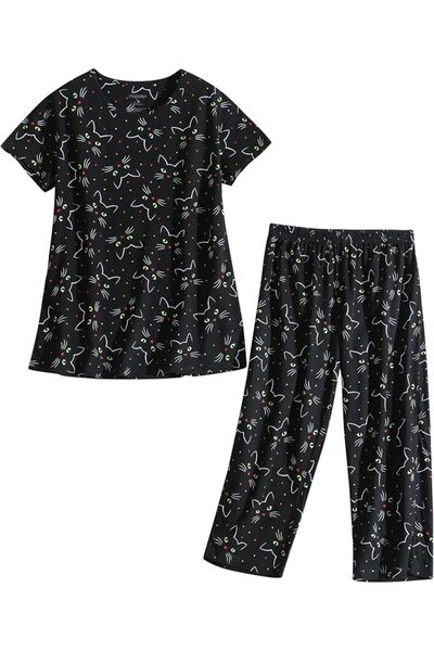 GENERAL PNAEONG Women’s Pajama Set - Sleepwear Tops with Capri Pants Casual a...