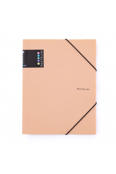 MC Micostore Mapa din plastic cu elastic Pastelini PP A4 Apricot