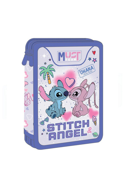 MC Micostore Penar echipat 2 fermoare 15x5x21cm Stitch&Angel Ohana