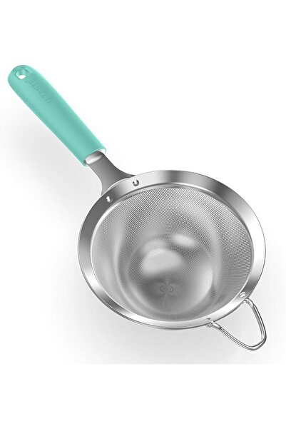 U-Taste Kitchen Fine Mesh Strainer for Sifting Flour (10.2cm,Midnight Blue) |...
