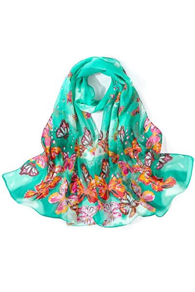GENERAL Chiffon Ladies Scarves Floral Print Shawl Wrap Gifts for Women UK