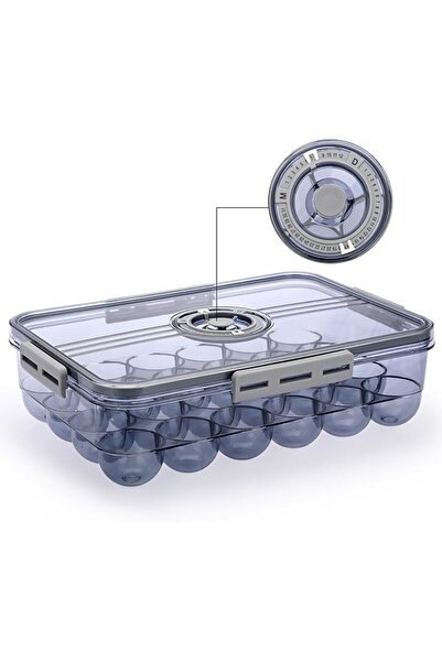 GENERAL Plastic Egg Holder for Fridge, Egg Container for Refrigerator, Egg Or...