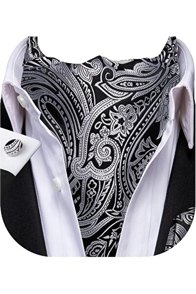Dubulle Cravat Ties for Men with Pocket Square and Cufflinks Ascot and Handke...