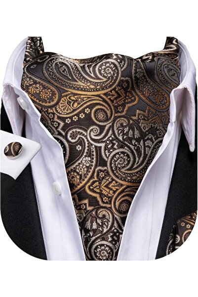 Dubulle Cravat Ties for Men with Pocket Square and Cufflinks Ascot and Handke...