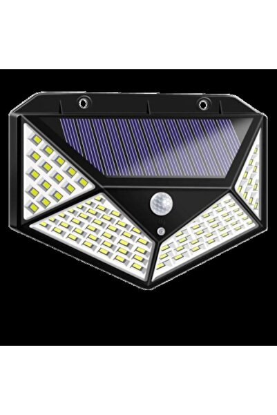 MACVI Lampă solară cu 100 LED-uri și senzor de mișcare — Iluminare eficientă ...
