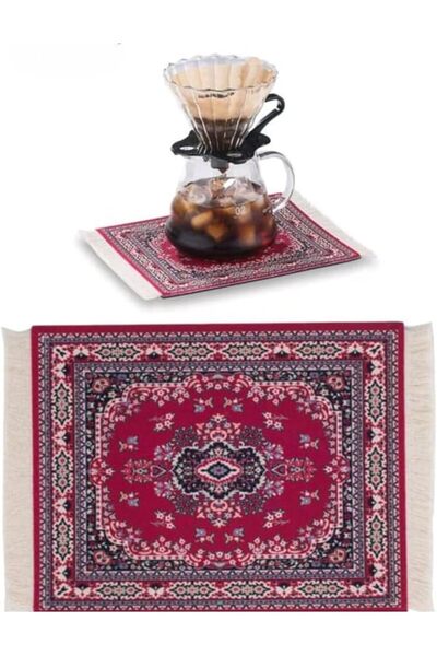 Generic Persian Style Carpet Mouse Pad and Coffee Mat, V60 Mat, Anti Slip, An...