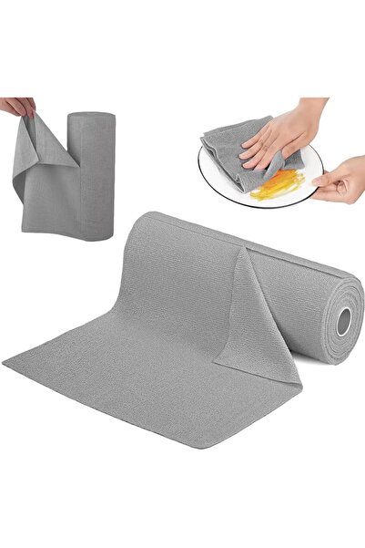 GENERAL 20Pcs Microfiber Cleaning Cloth Roll, 25 x 25cm Reusable Tear Away To...