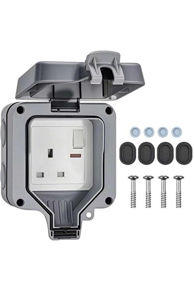 URbazaar Outdoor Sockets,Waterproof Single Socket Wall Electrical Outlets,IP6...