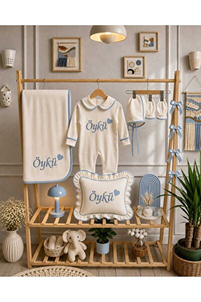 1ÖYKÜ BEBE Öykü Bebe İsimli Yenidoğan Tulum Seti Pamuklu Penye Bebek Hastane ...