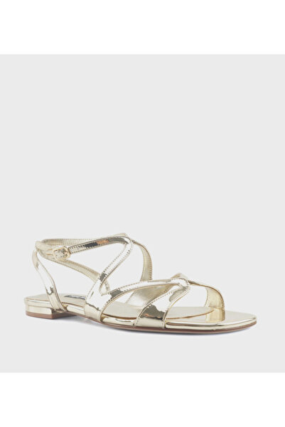 Nine West Plain Gold Women Sandals