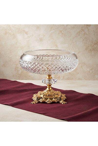 AKDEN STORE Crystal Cut Decor Handcrafted Tableware Presentation Bowl / Glass...