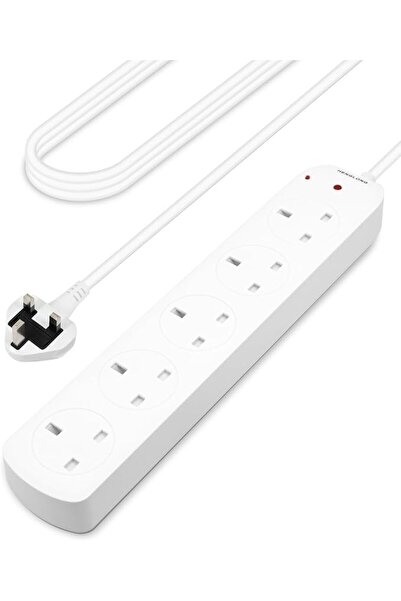 HengLong Power Strip Extension Cord 5M Cable Extension Lead, 5 Way SASO Certi...