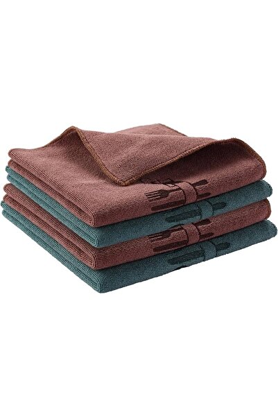Lawazim Kitchen Wipers -4 Piece 30x30CM- Microfiber Cleaning Cloths, Reusable...