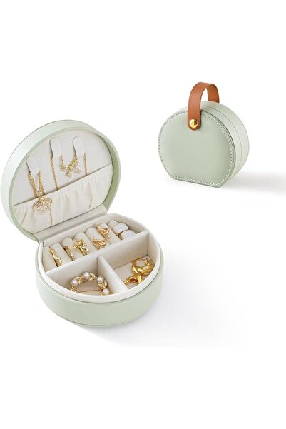 Yelajoy Small Travel Jewelry Case, Portable Jewelry Organizer Box Travel Esse...