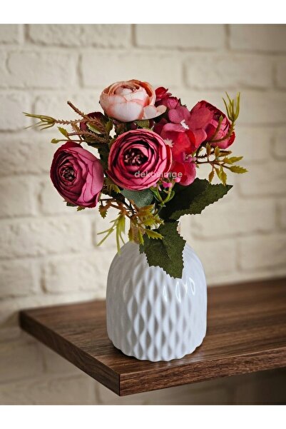 Dekosimge Artificial Flower Bouquet 28 cm Arrangement Garnish