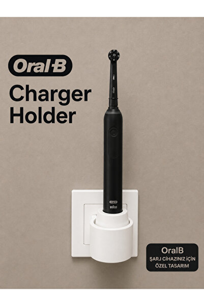 Oral-B Uyumlu Şarj Cihazı Tutucu | Duvar Tipi Şarj Standı