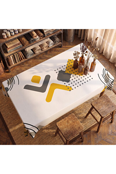 nunuteks evinizi renklendirin Tablecloth |   Digital Printed Stain-Resistant ...
