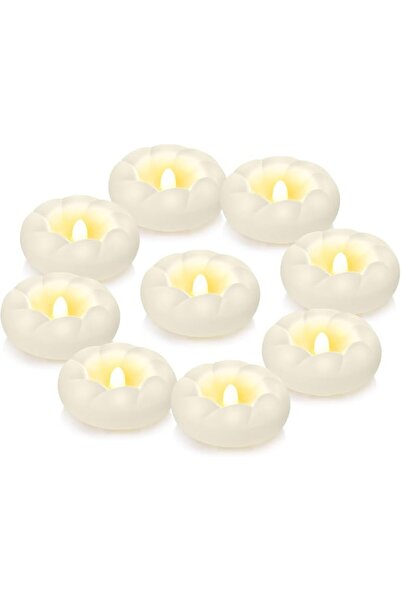Tazweeq 6 Packs Flameless Led Floating Candles, 3” Plastic Tealights, Battery...