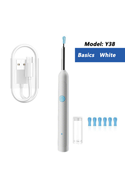Choice4 Y38 Basics White Visual Ear Wax Cleaner with Camera Safe Earwax Remov...