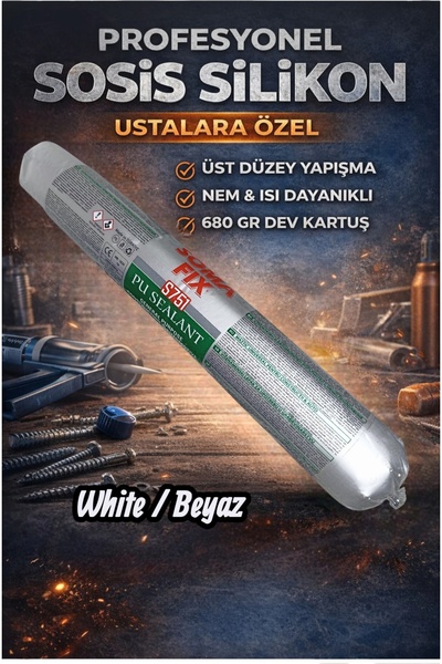 HBNC Soma Fix S751 PU Sealant – Profesyonel Sosis Silikon 680 gr Beyaz