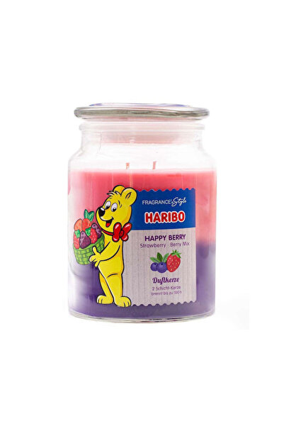 Haribo Αρωματικό κερί σε βάζο με άρωμα Happy Berry 510γρ.