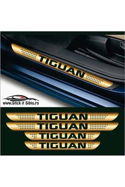 StickITsibiu Volkswagen Tiguan Door Sill Protector Set - Car Stickers | Water...