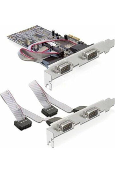 DELOCK Κάρτα PCIe με 4 σειριακές θύρες RS232 DB9 Κωδικός: 89178