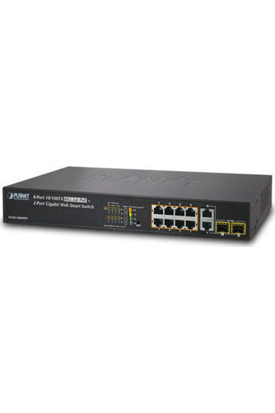 Planet FGSD-1008HPS Μη διαχειριζόμενος διακόπτης L2 PoE+ με 8 θύρες Ethernet ...