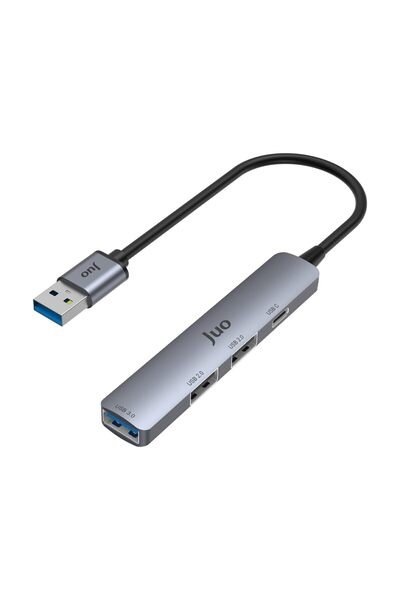 Juo USB-A 4 Portlu USB 3.0 / USB 2.0 Çoklayıcı Dönüştürücü Hub