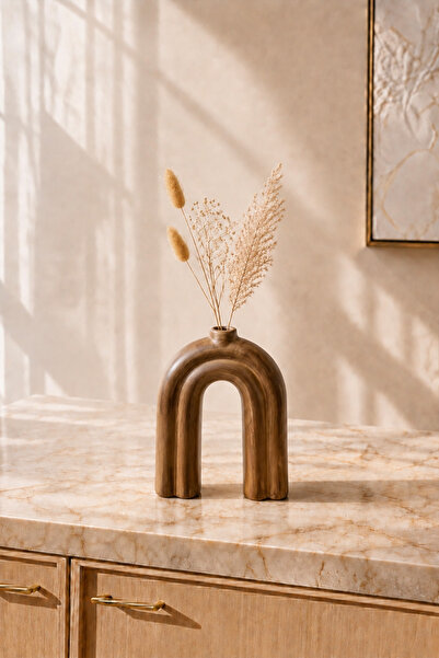 KHAKMA Vază decorativă cu arc – Vază decorativă modernă, lucrată manual |   P...