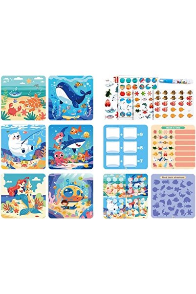 AZONEE Paint With Water Book, Reusable Watercolor Magic Painting Book For Kid...