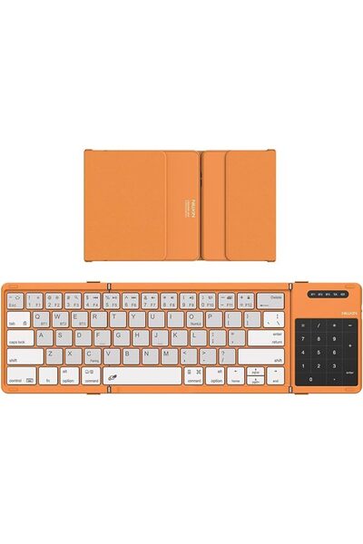 Nillkin لوحة مفاتيح بلوتوث قابلة للطي من Cube Pocket مع لوحة لمس - تصميم ثلاث...