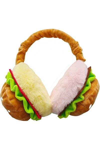 Holiberty Kids Boy Winter Warm Earmuffs Cute Fun Hamburger Stuffed Plush Ear ...