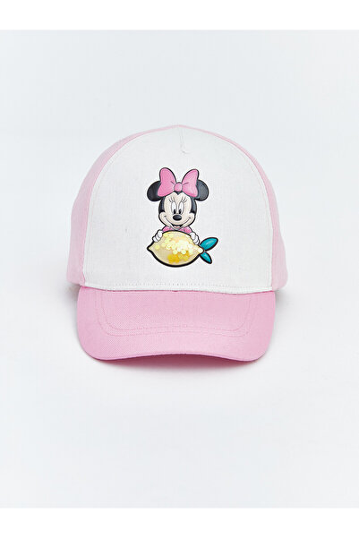 LC Waikiki Trendlucky Minnie Mouse Embroidered Baby Girl Cap Hat with Differe...