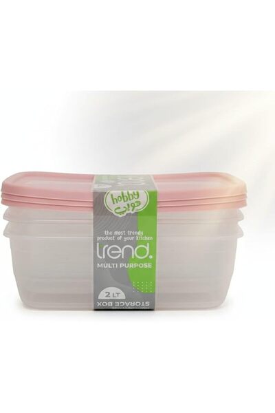 Generic Food Storage Containers with Lids, Set of 3, 2L BPA Free Plastic Food...