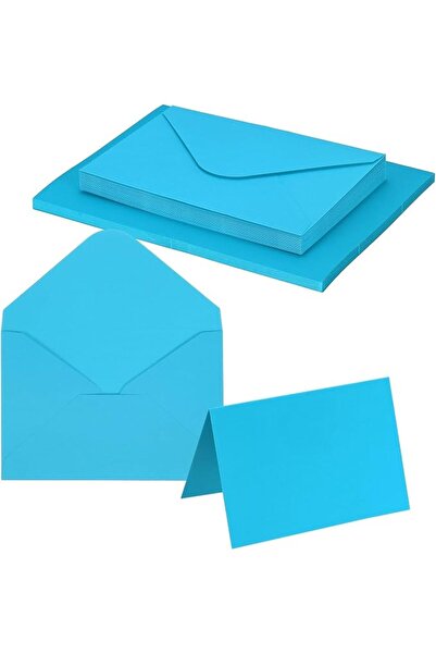 PATIKIL 4 x 6 Blank Greeting Cards and Envelopes, 50Sets Half Fold Note Cards...