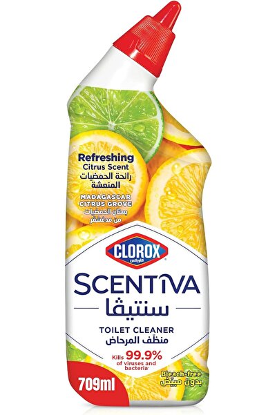 Clorox منظف المرحاض سينتيڤا، 709 مل، برائحة حديقة مدغشقر الحمضية، خالٍ من الم...