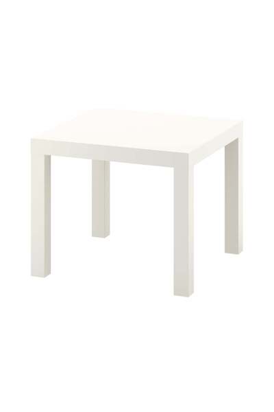 Lack Side table, white, 55x55 cm