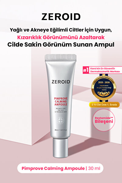 zeroid Anti-Redness Ampoule Suitable for Acne-Prone Skin Pimprove Calming Amp...