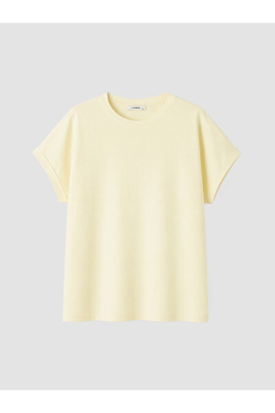 LC Waikiki Nevavm with Difference Big Size 100% Cotton Women's T-Shirt