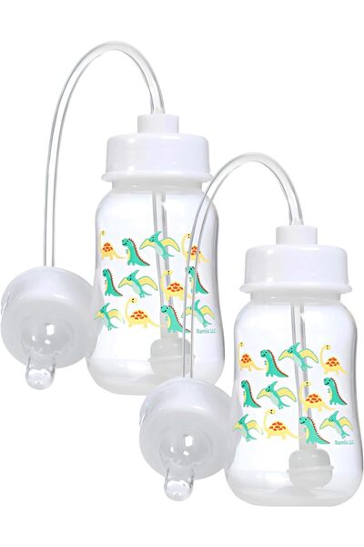 Hands-Free Baby Bottle Hands Free - Anti-Colic Self Feeding System 4 oz (2 Pa...