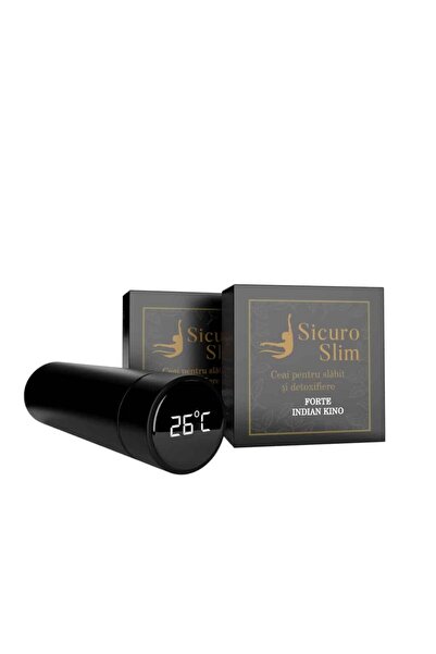 Sicuro Pachet 2 Ceaiuri pentru slabit Indian Kino si Termos cu infuzor, Slim,...