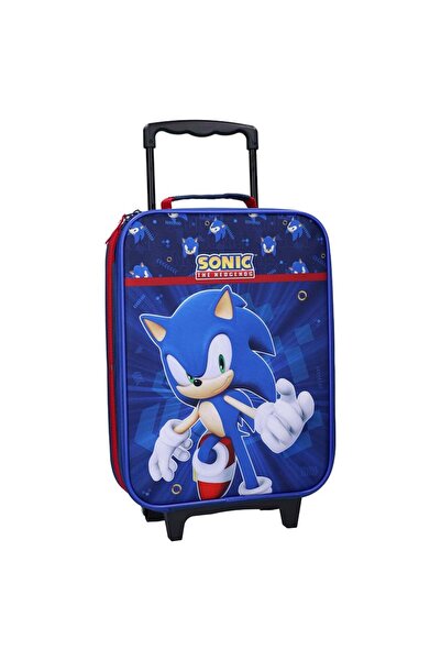 Sonic Troler pentru călătorie, 47x31x14 cm, albastru, Happy,