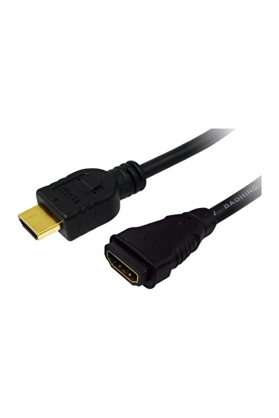 LogiLink CABLU video LOGILINK, adaptor HDMI (T) la HDMI (M), 5m, conectori au...