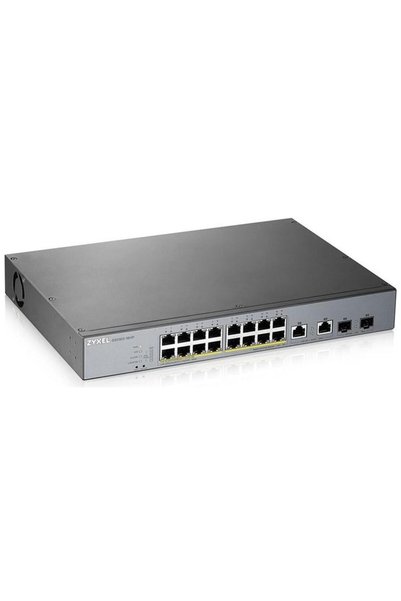 ZyXEL GS1350-18HP 16-PORT GBE POE SWITCH, "GS1350-18HP-EU0101"