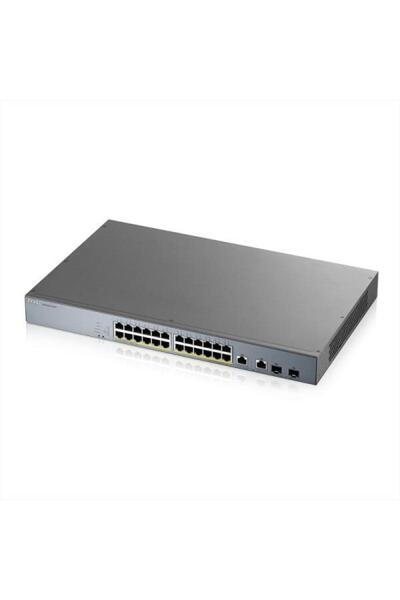 ZyXEL GS1350-26HP 24-PORT GBE POE SWITCH, "GS1350-26HP-EU0101" (timbru verde ...