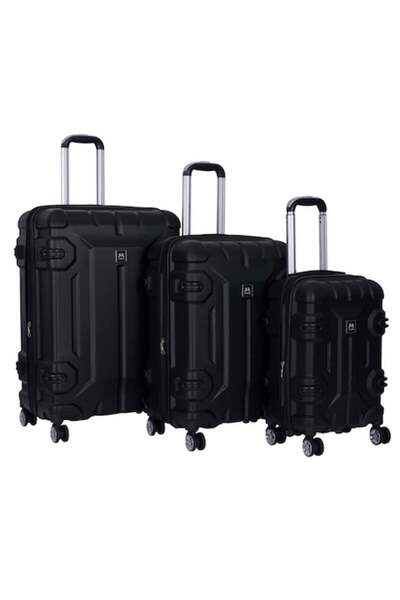 OEM Set de 3 trolere, mărimi S+M+L, extensibile, cu 4 roți duble rotative la ...