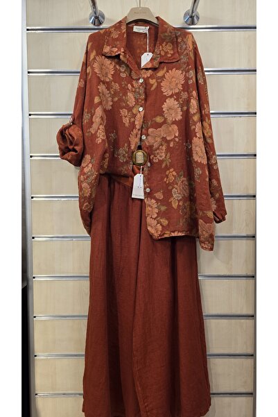 Park Moda Italian Linen 2-Piece Set Shirt and Trousers