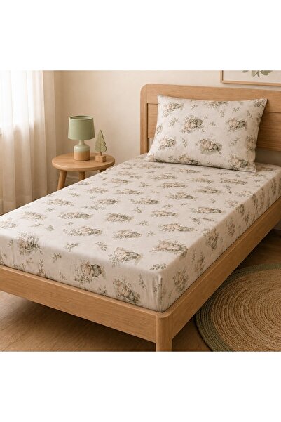 shules collection Koala Patterned 100% Cotton Poplin Baby and Kids Flat Sheet...